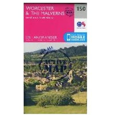 Worcester & The Malverns, Evesham & Tewkesbury - Ordnance Survey