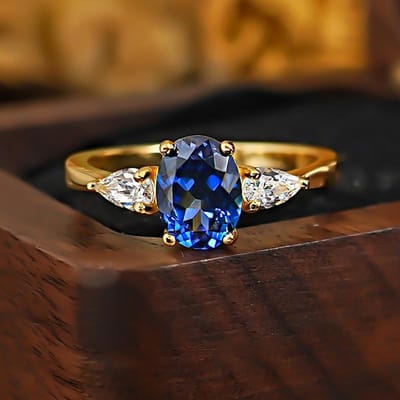 Nieuwe Damesring Ovaal Blauwe Zirkoon Trouwfeestring Temperament Vrouwelijke Vingeraccessoires Trendy Heldere Mode Sieraden resizable black