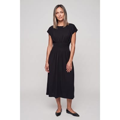 ARKET Lejsta Dry Cotton Dress Black Size: M | Midi Dresses Outlet | Dames | Zwart