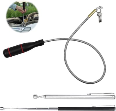 Flexibele Magnetische Ophaaltool van 600mm voor het Verzamelen van Kleine Onderdelen en Moeren - Ideaal voor Klussen en Onderhoud