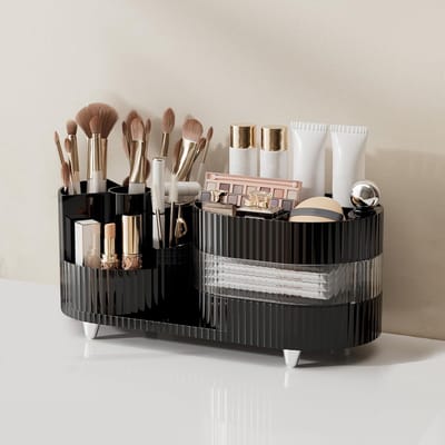 Draaibare make-up organizer voor kamerinrichting - Elegant Zwart