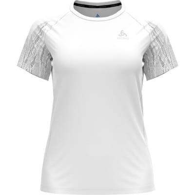 Odlo dames-T-shirt met korte mouwen, ronde hals, Essential Print Graphic 313751