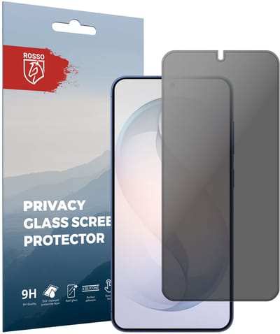 Rosso Privacy Screen Protector Geschikt voor Samsung Galaxy S26 Plus - 9H Gehard Glas - Case Friendly Tempered Glass - Eenvoudige Installatie