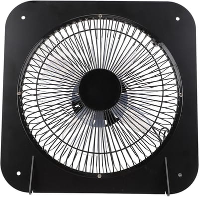Zonnepaneel Ventilator - Afzuigventilator Set - Luchtcirculatie Verbeteren - Hoge Efficiëntie - 20W Paneel - Zwart