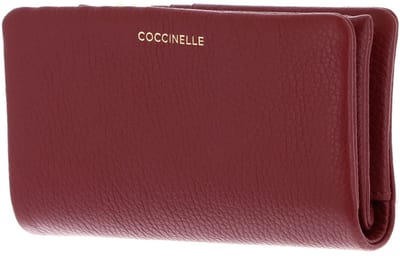 COCCINELLE Leren portemonnee C-Me Softy Wallet Ribes (rood)paars