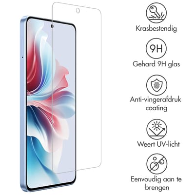 Accezz Screen Protector - Geschikt voor Oppo Reno 11 F - Gehard Glas Screenprotector