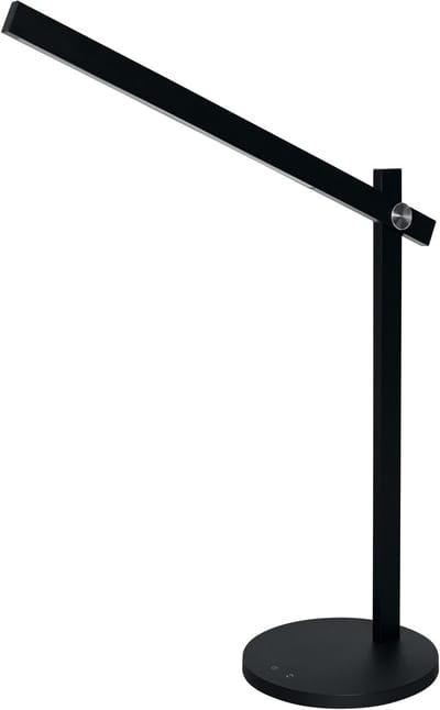 OSRAM Panan Alu CCT LED tafellamp zwart aluminium dimbaar met sensor, verstelbare kop, lichtkleur instelbaar 3000 K - 6000 K, 7 W