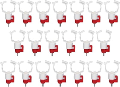 Kipwaternippels - Drinknippels Pluimvee - Pluimveehouderij Drinkwater - Roestvrij Staal - 20 Stuks - Zilver