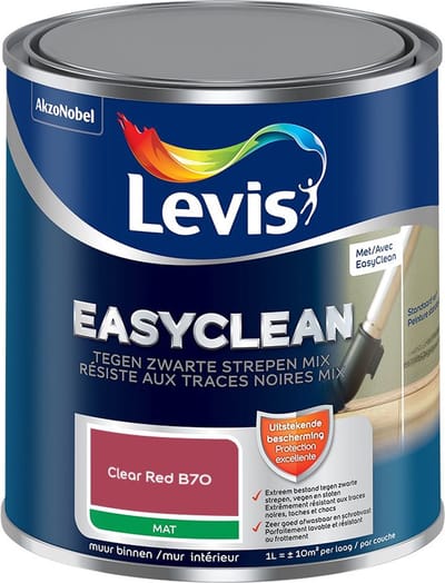 Levis - Easyclean Tegen Zwarte Strepen Mix - Clear Red B70 - Mengverf - 1 L