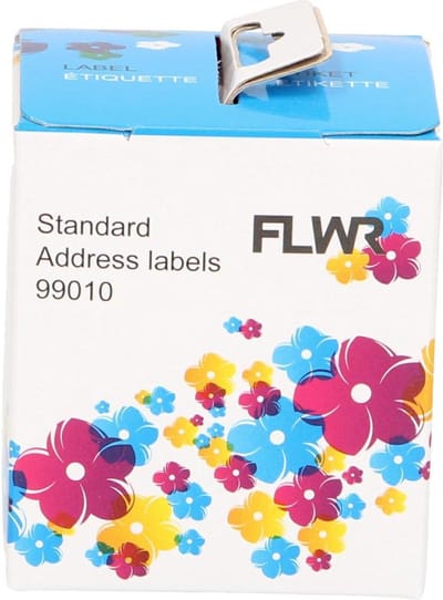 FLWR - Labelprinterrol / 99010 / S0722370 Wit - geschikt voor Dymo