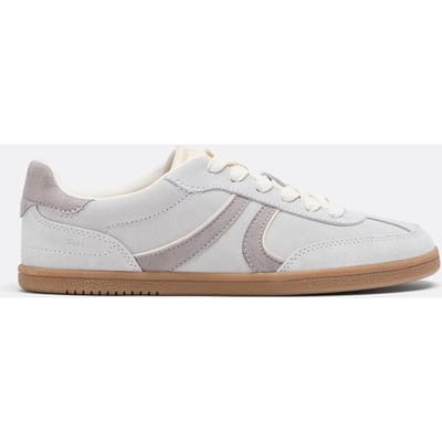 Stradivarius S011 Retro sneakers van leer  GRIJS 35
