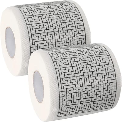 Creatief Toiletpapier - Decoratief Papier - Feestdecoratie Badkamer - Zacht Huidvriendelijk - 9.5x9.5x9.5 cm - Gekleurd Patroon