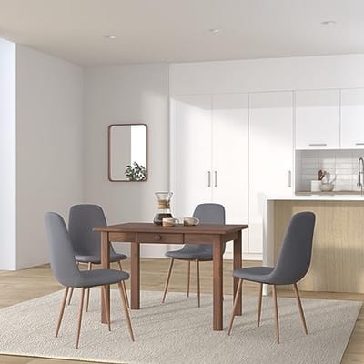 Eettafel met Lade van Massief Grenenhout voor Keuken en Eetkamer
