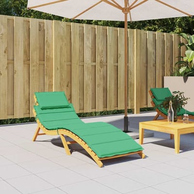vidaXL - Ligbedkussen - 186x58x4 - cm - oxford - stof - groen