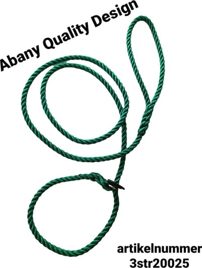 Abany quality design - 1.50 mtr mintgroen - jachtlijn - hondenlijn - vanglijn - retrieverlijn classic met enkele stop - 2STR1909