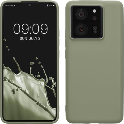 kwmobile telefoonhoesje geschikt voor Xiaomi 13T / 13T Pro - Hoesje voor smartphone - Back cover in grijsgroen