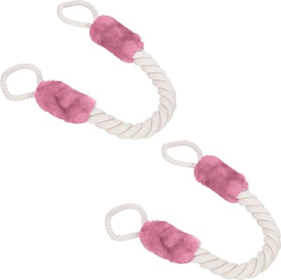 Deurstopper set van 2 - Deurklink 60 cm lang - Deurbeveiliging voor kinderen - Maritiem - Crème - Roze - Huisdieren