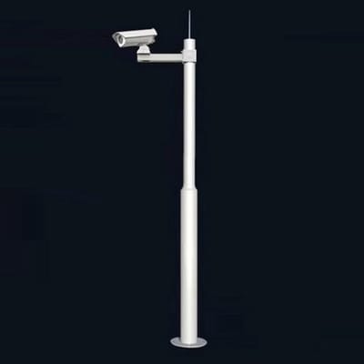 Camera Paal Beugel - Bevestiging Stand - Buiten Bewaken - Verborgen Kabels - 200-450cm - Zwart