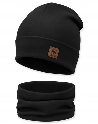 Dartomik - Hoofddoek - Unisex - Twee Laags - Warm - Zwart