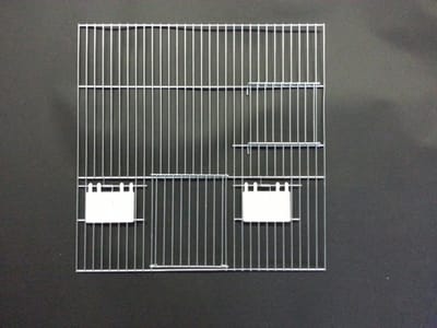 Voorfront kweekkooi 40x40 cm | 1 deur, 2 klepjes & nestkastdeur - Vogelhuisje - Nestkastje - Vogel Huis - Voorfront 40 x 40 cm met nestkastdeur - Voorfronten - Voorfront 40cm hoog - Kooien
