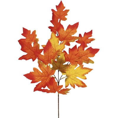 Kunstmatige Esdoorn Tak 60x35cm Rode Nep Herfstbladeren Steel voor Thanksgiving Halloween
