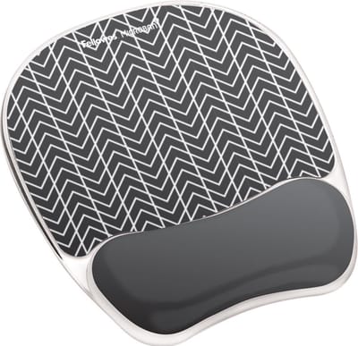 Fellowes Photo Gel muismat - met polssteun - gel - zig zag