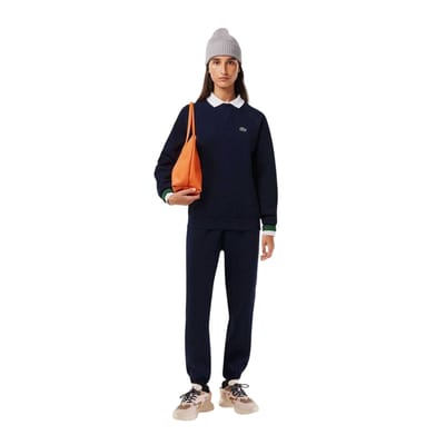 Lacoste Dames/Dames Sweatshirt Geborduurd Logo Katoenmix (Marine)