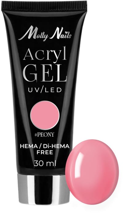 Molly Nails Acrylgel - Nagelbehandeling - HEMA/Di-HEMA Vrij - Peony - 30 ml