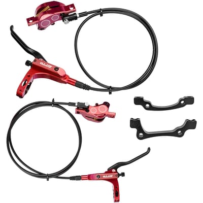 4-zuiger MTB hydraulische fiets schijfrem aluminium voor- en achterklauw fietsremmen voor racefiets