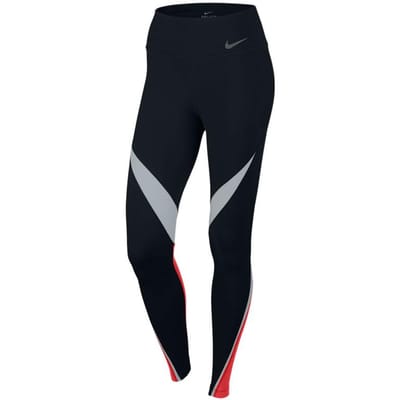Nike Logo Print Color Block Design Strakke Fitnessbroek Damesbroek Zwart 724964-012 XL gray