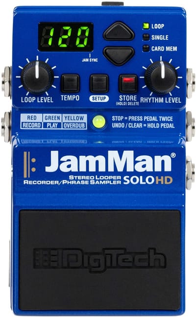 DigiTech Jam Man Solo HD Stereo Looper - Effect-unit voor gitaren