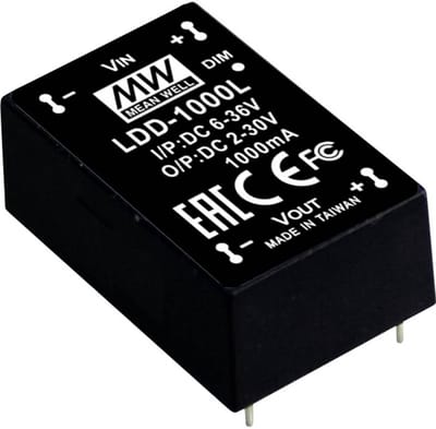 MEAN WELL LDD-1000L DC/DC-converter, print 1000 mA 52 W Aantal uitgangen: 1 x Inhoud 1 stuk(s)