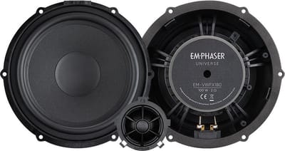 Emphaser EM-VWFX180 - Autospeaker - Pasklare speakers VW, Seat, Skoda - Custom fit luidsprekers - 18 cm 2 weg composet -