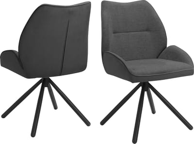 Tilde-Eetstoel - CrÃ¨me Stof - Set van 2