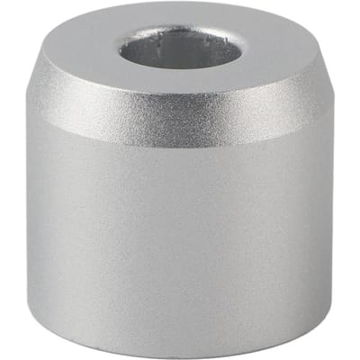 Base de blaireau ronde en alliage de zinc, support stable pour blaireau de rasage, #01