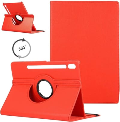 Back cover Geschikt voor: Samsung Galaxy Tab S6 10.5 inch 2019 T860 - Tablet Hoesje - 360° draaibaar case - Rood