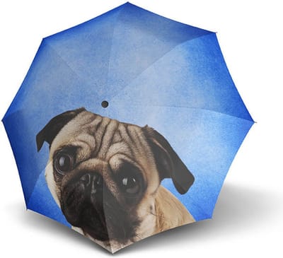 doppler Paraplu Modern.Art Long Automatic Lazy Dog Blauw