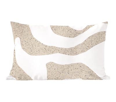 Sierkussens - Kussentjes Woonkamer - 50x30 cm - Abstract - Terrazzo - Design - Beige