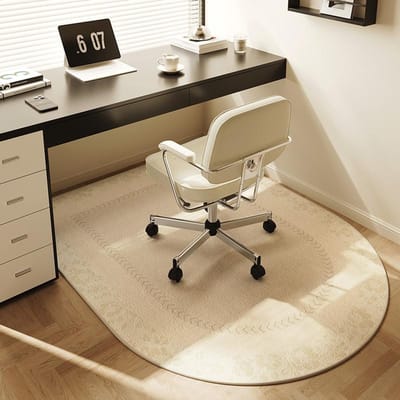 Moderne Eenvoudige Gebogen Tapijt Vlekbestendig En Waterdicht Slaapkamer Computerstoel Mat Studiekamer Mat Woondecoratie 80x120cm 31x47inch