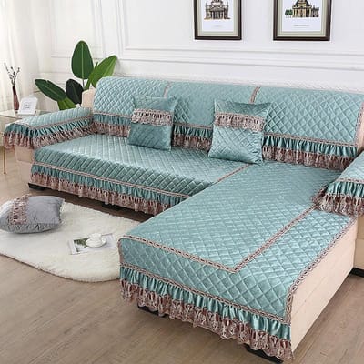 1 stuks Stof Kant Kussen Minimalistisch Alle Seizoenen Universeel Anti-Slip Hoes Stof Combinatie Alles-in-één Universele Bankhoes Hand towel30x75 1pc