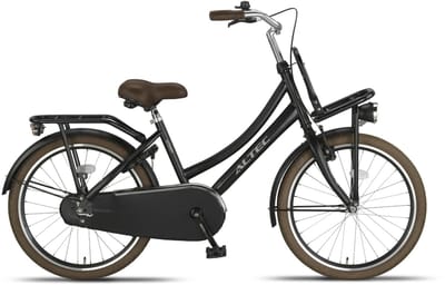 Altec Urban - Transportfiets 22 Inch - Meisjesfiets voor 7 tot 9 Jaar - 120-140 cm - Terugtraprem - Matzwart