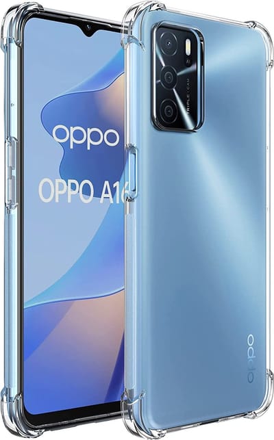 Hoesje voor Oppo A16 backcover Shockproof siliconen Transparant