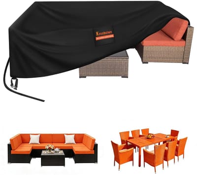 Dailygoods- Afdekking Waterdicht - Meubelhoes voor Buiten - Terrastafel - 420D Oxford-Weefsel - Winddicht - UV-Bescherming - 250 x 210 x 90 cm