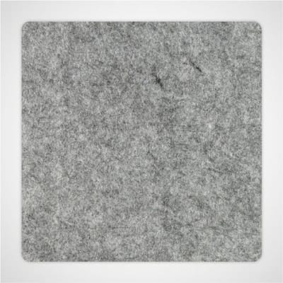 Vierkante vilt onderzetters - Gemeleerd grijs - 6 stuks - 10 x 10 cm - Glas onderzetter - Cadeau - Woondecoratie - Woonkamer - Tafelbescherming - Onderzetters Voor Glazen - Keukenbenodigdheden - Woonaccessoires - Tafelaccessoires