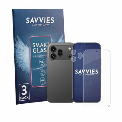 3 Stuks Savvies Screenprotector - geschikt voor Honor 600 Pro (Voor+Camera) - beschermfolie glas transparant