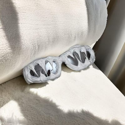 UNISEX Halloween Bril Donkere Serie Haaietanden Zonnebril Avant Garde Druppelaar Stijl gray