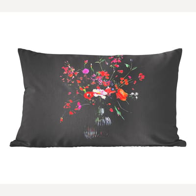 Sierkussens - Kussentjes Woonkamer - 60x40 cm - Boeket - Veldbloemen - Vaas