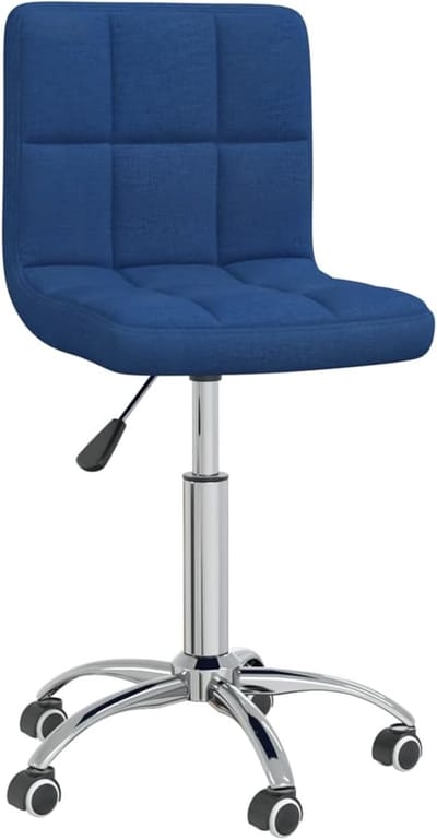 Draaibare Eetkamerstoel - Verstelbare Stoel - Comfortabel Zitten - In Hoogte Verstelbaar - 47 x 86 cm - Blauw
