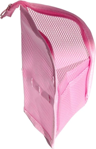 Tandenborsteltas - Reis etui - Hygiënisch opbergen - Verticaal ontwerp - 23 x 13 cm - Roze