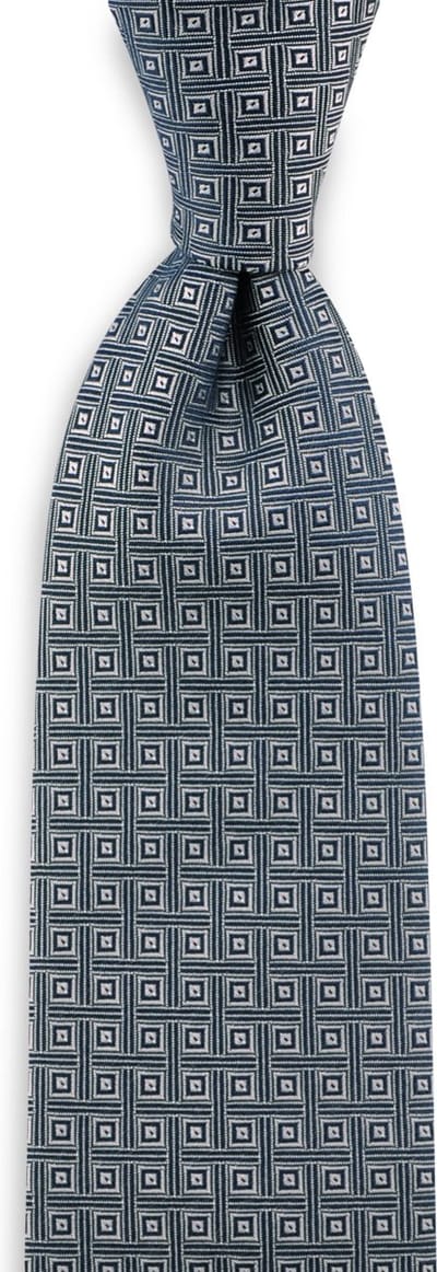 We Love Ties - Stropdassen - Stropdas The District - donkerblauw / wit